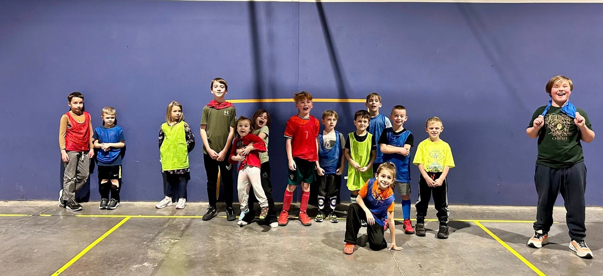 MLS GO Academy players training together.