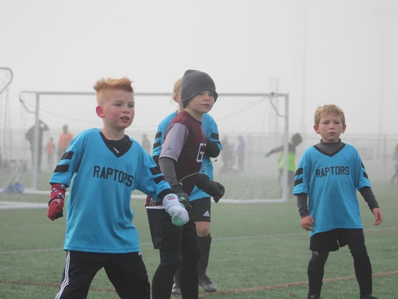 Referee development participant on the field.